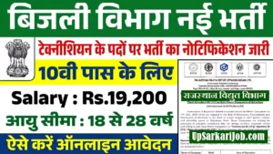 Rajasthan Vidyut Vibhag Vacancy
