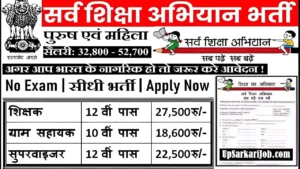 Sarva Shiksha Abhiyan Vacancy Sarva Shiksha Abhiyan Bharti