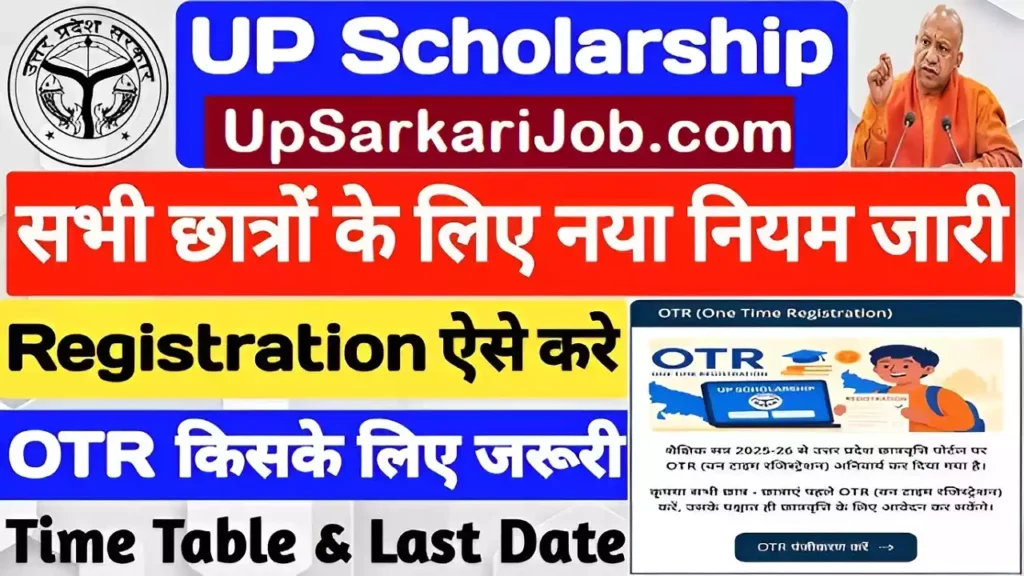 UP Scholarship Online Form kaise bhare UP Scholarship Time Table