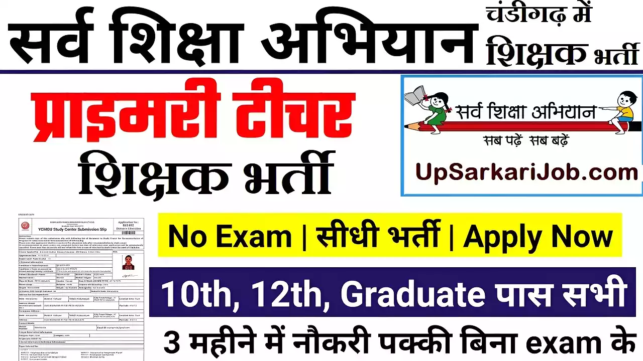 Samagra Shiksha Chandigarh Recruitment