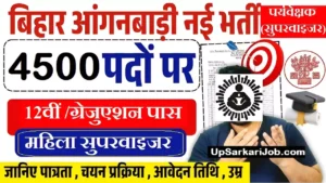 Bihar Anganwadi Supervisor Vacancy Bihar Anganwadi Supervisor Bharti