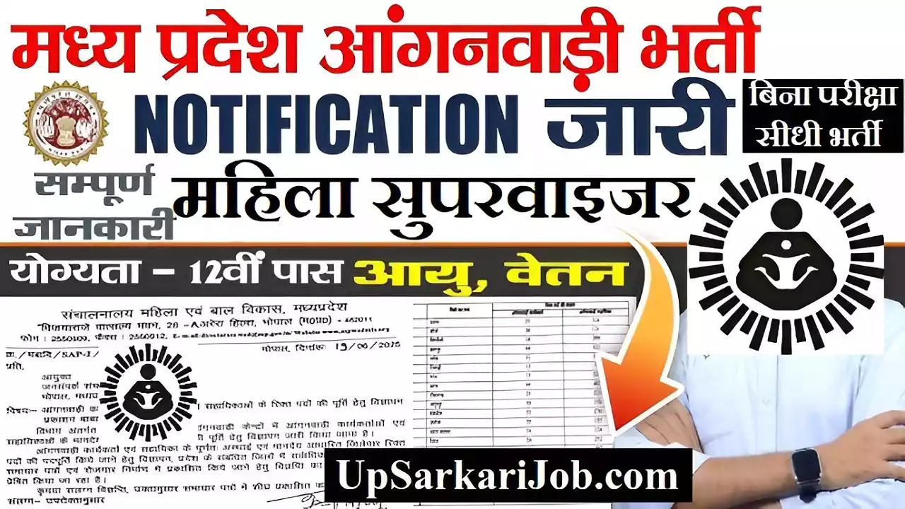 MP Anganwadi Supervisor Bharti