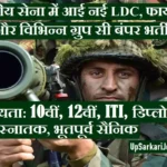 Indian Army Recruitment 2026 : सेना में LDC, फायरमैन और ग्रुप सी के 194 पदों पर भर्ती