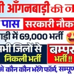 UP Aanganwadi New Vacancy 2026: यूपी में 69197 पदों पर की आंगनबाड़ी भर्तियां