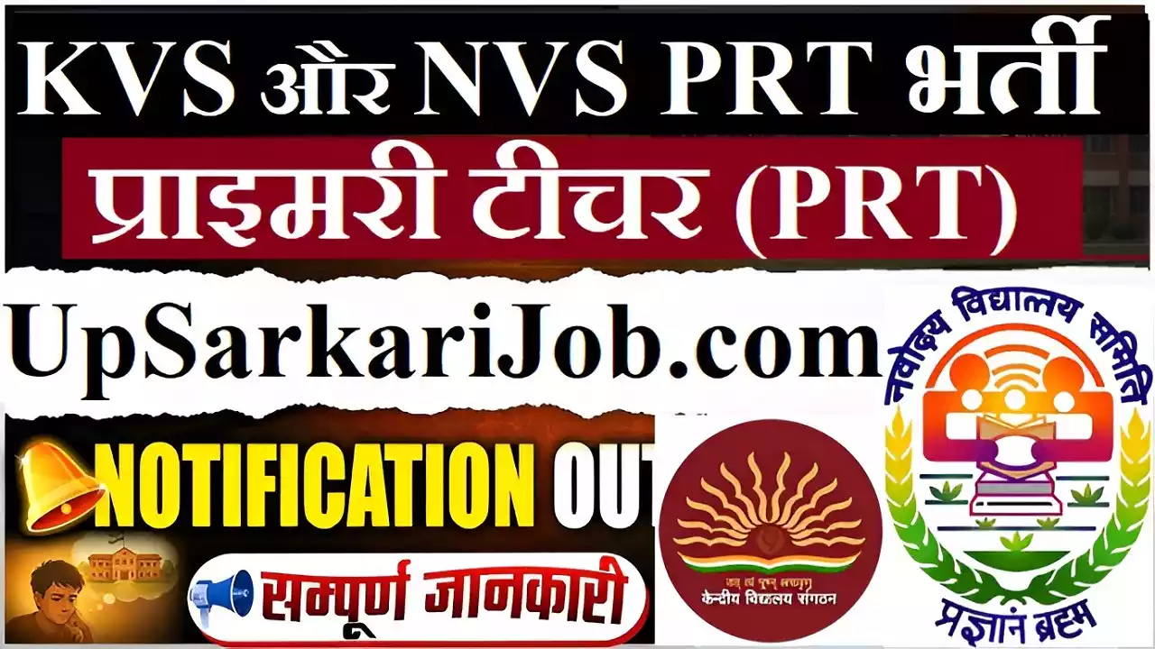 KVS NVS Primary Teacher Bharti NVS KVS PRT Recruitment