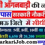 Mau Anganwadi Bharti 2026 : मऊ जिले में आंगनबाड़ी भर्ती