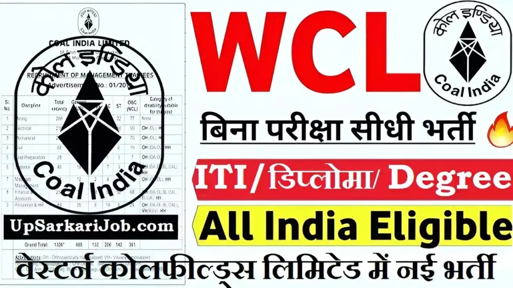 WCL Bharti WCL Recruitment WCL Apprentice Recruitment
