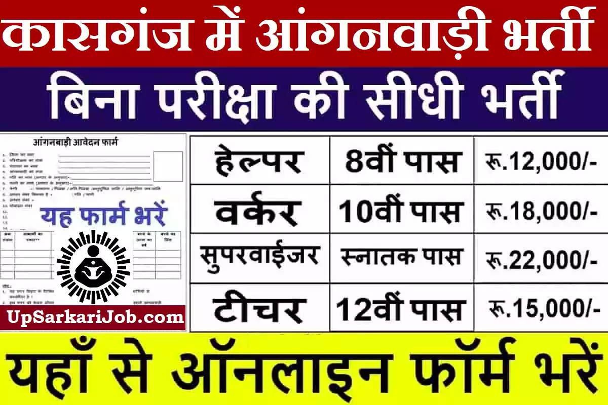 Kasganj Anganwadi Bharti Kasganj Anganwadi Vacancy