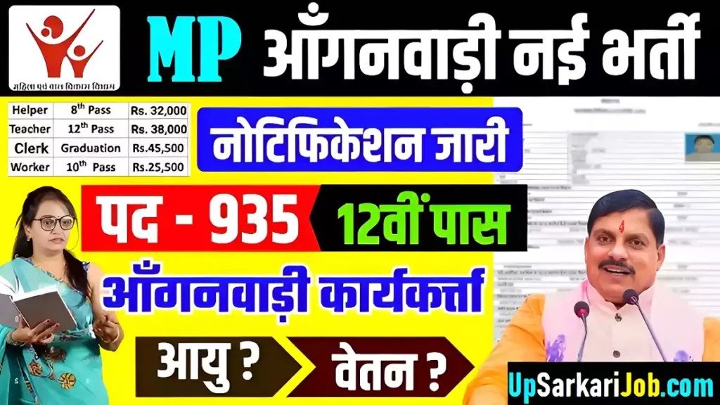 MP Anganwadi Recruitment मध्य प्रदेश आंगनबाड़ी भर्ती