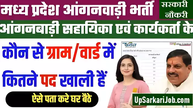 MP Anganwadi Recruitment apply online