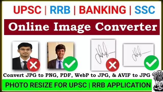 Online Image Converter for Govt Exams