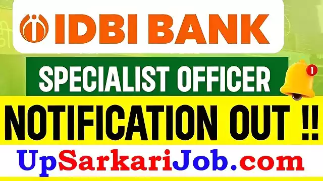 IDBI Bank SO Bharti