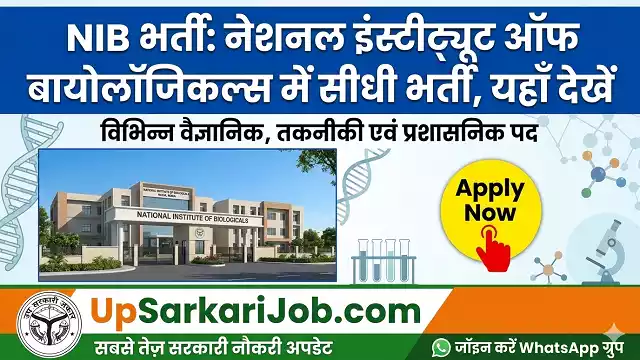 NIB Bharti NIB Noida Recruitment