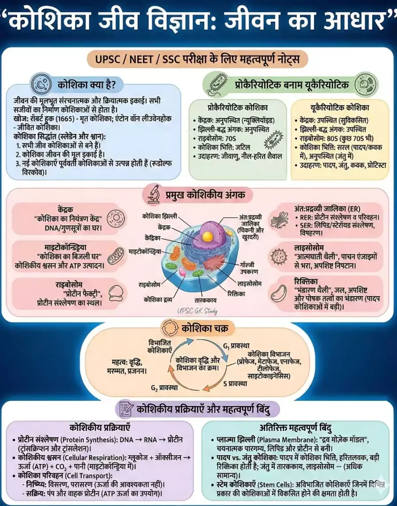 Cell Biology One Liners for Railway