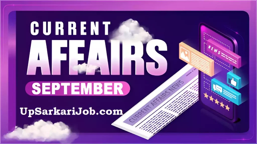 Current Affairs September