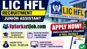 LIC HFL Junior Assistant Bharti