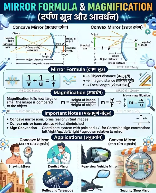 Mirror Formula & Magnification Explained